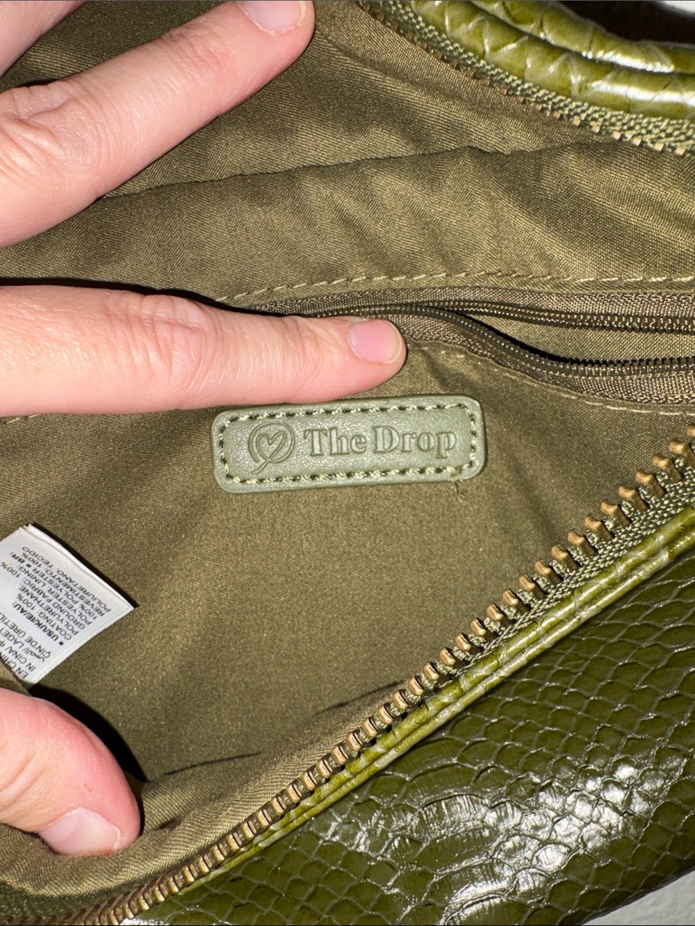 The Drop Olive Green Preston belt bag or Crossbody bag - Picture 9 of 12